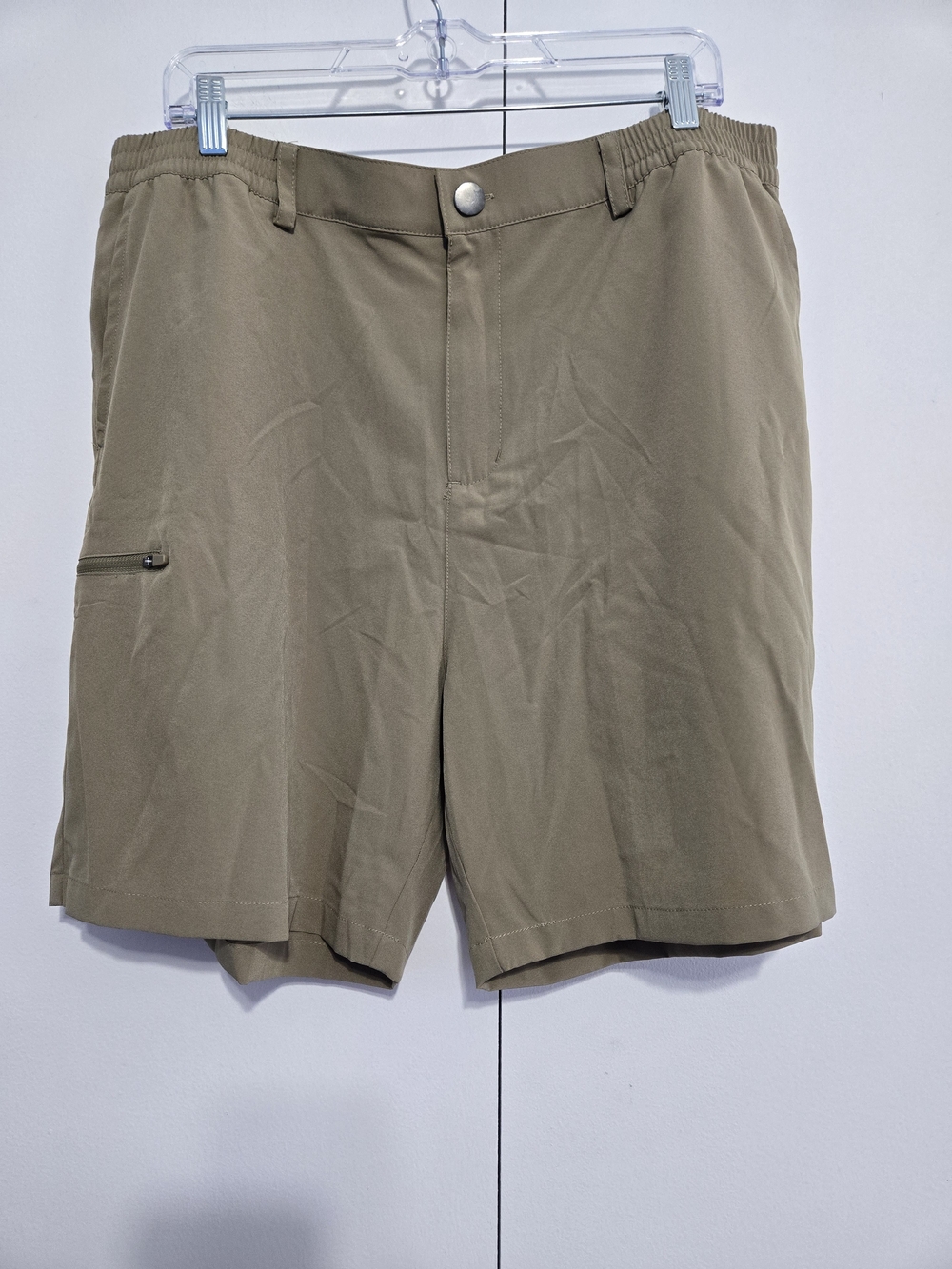 Pinkbomb Men’s XXL Khaki Athletic Hiking Golf Shorts Stretch Outdoor